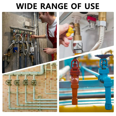 Wide range of industrial pipe systems showing various uses of Pro Grade High Temp Pipe Repair Tape for Fast Sealing and No Leak Prevention.