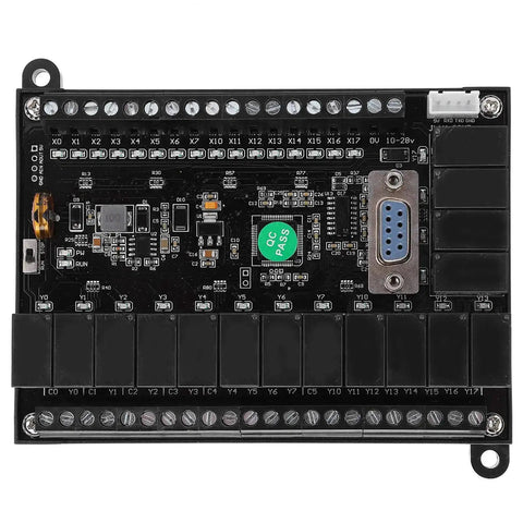 Compact PLC Control Board Programmable Controller Relay Delay Module for Industrial Automation 10-28V with Analog I/O