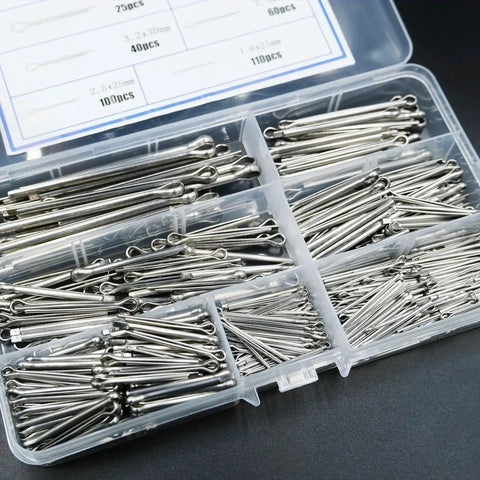 360 Piece Cotter Pin Assortment Kit With 6 Sizes In 304 Stainless Steel Split Pins For Cars Lawn Mowers Trucks And Tractors Repair