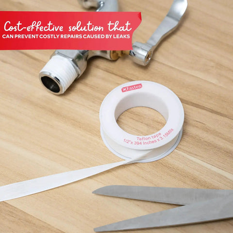 Pro Grade Teflon Tape For Plumbing One Half Inch By Three Hundred Ninety Four Inches Thirty Pack Watertight Pipe Thread Seal