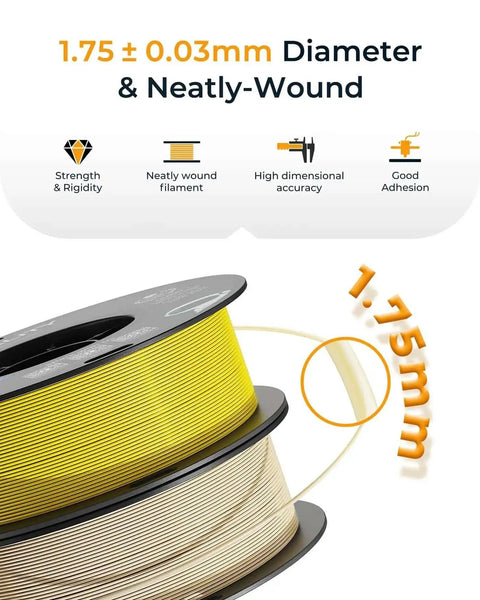 1.75mm diameter filament spools highlighting strength, rigidity, and neat winding for Red PETG 3D Printer Filament 1.75mm 1kg Pro Grade Tough Moistureproof Odorless Flow For High Precision Prints With Strong Toughness Low Warping Easy Printability And Reliable Layer Adhesion
