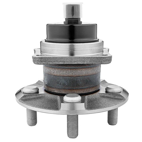 Front view of Rear Wheel Bearing And Hub Assembly Pair Fits 2003 2008 Pontiac Vibe, 2003 2008 Toyota Corolla And Matrix, with 5-bolt flange.