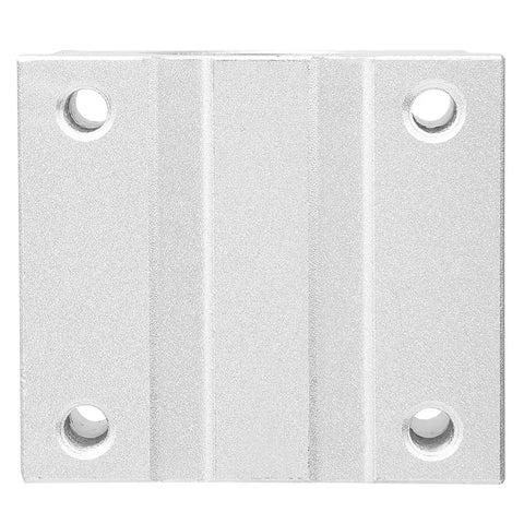 Front view of 25mm Aluminum Linear Bearing Pillow Block for CNC Machines, Ultra Smooth Low Friction Movement, Easy Mount and Installation