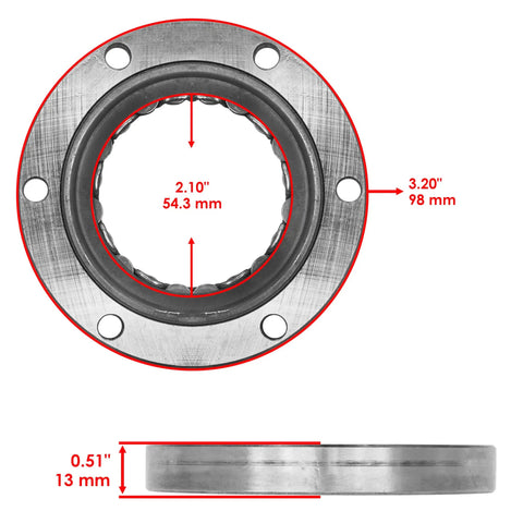 Starter Clutch One Way Bearing Sprag For Yamaha XV1600 Road Star Silverado 1999 2003 Replacement Part Reliable OEM Style Fit