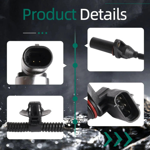 Close-up of the Intake And Exhaust Variable Valve Timing VVT Solenoid And Crankshaft Position Sensor Kit components