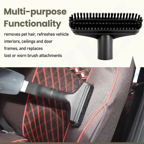 Must Have Crevice Tool, Dusting Brush, Upholstery Tool And Combination Tool Kit For Oreck Vacuums BB870 BB850 BB870AD BB880 With Hose Replacement Set shown cleaning car seat