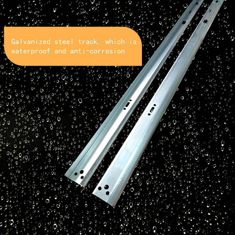 Vertical Garage Door Track Replacement Kit For 8Ft Doors Left And Right Side Rails For Residential And Light Commercial Use