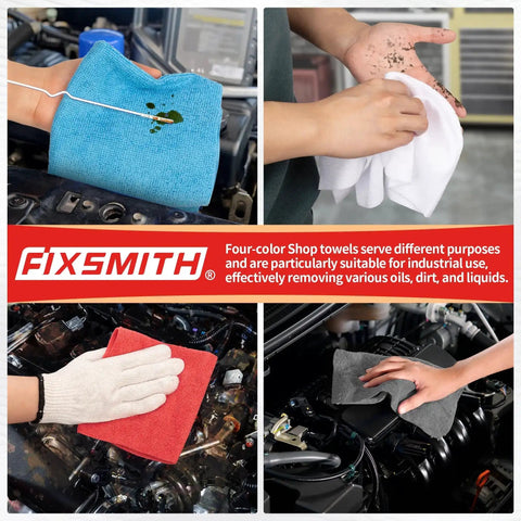 Bulk Microfiber Towels For Cars 24 Pack Absorbent Cleaning Cloths All Purpose Rags For Auto Garage And Shop Easy Wipe Dust Free Lint Free 11.5 By 11.5 Inches