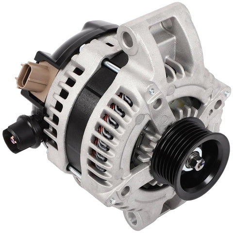 Front view of Drop In Ready Alternator Replacement For Ford E Series And F Super Duty 6 2L V8 2017 2018 2019 2020 2021 2022 Models