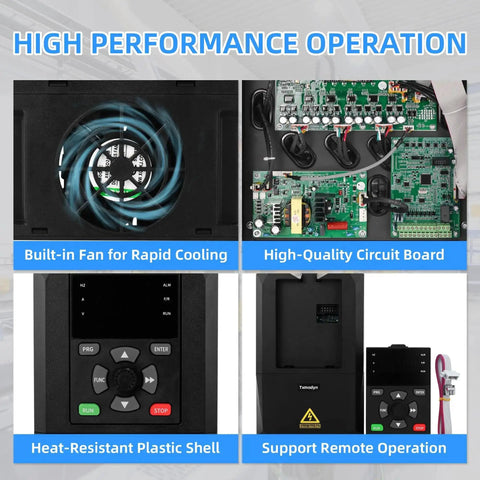 Components of Beefy 7.5KW 10HP VFD Variable Frequency Drive 380 To 440V Three Phase Inverter for CNC Machines and Spindle Motors