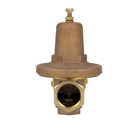 Zurn Wilkins 2-500XL 2-in pressure reducing valve, bronze body, front view.