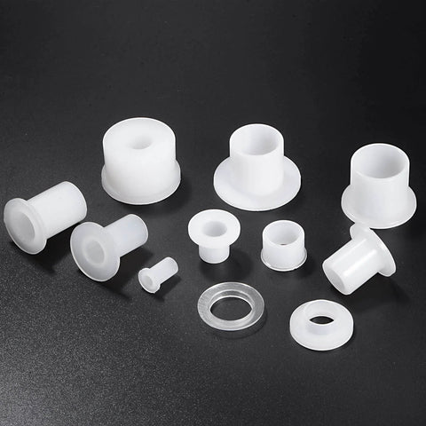 10 Pcs Flanged Sleeve Bearings Nylon Bushings for Shaft 6.7mm Bore 8.5mm OD 5mm Length Flange Diameter 12.2mm Flange Thickness 1mm
