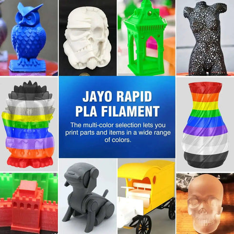 Rapid PLA Filament Bundle 2Kg 1.75mm 250g Spools Eight Color Pack For 3D Printing High Speed Filament in various 3D models
