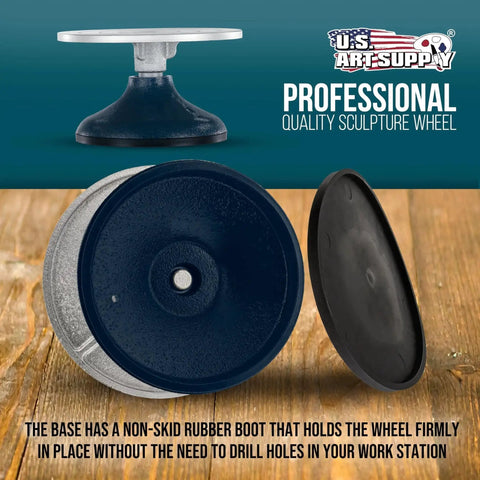 7 Inch Diameter Sculpting Wheel For Ceramics And Pottery With Heavy Duty All Metal Construction And Ball Bearing Turntable
