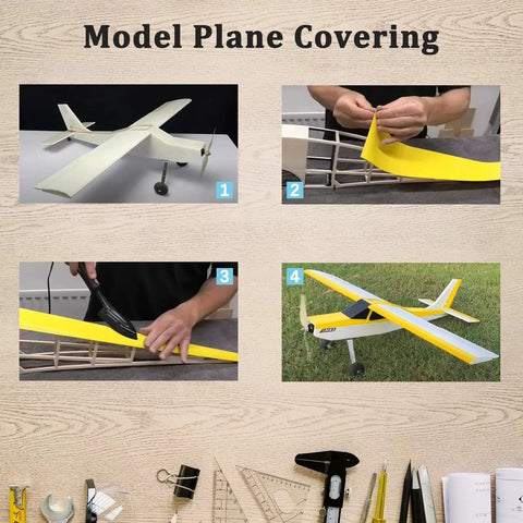 Model plane covering process using Edge Banding Iron With LCD Display For Furniture Edges And Models, Adjustable Temperature