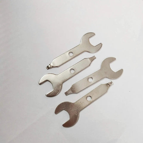 Must Have Pro Grade Three Eighth Inch Open End Wrench And Nine Point Five Millimeter Nut Spanner Set For Rotary Tools Stainless Steel Four Pack