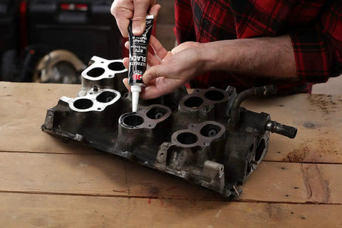 Using RTV Silicone Gasket Maker And Sealant For Sealing And Bonding Uneven Surfaces Blue 3 Oz Pro Grade Performance