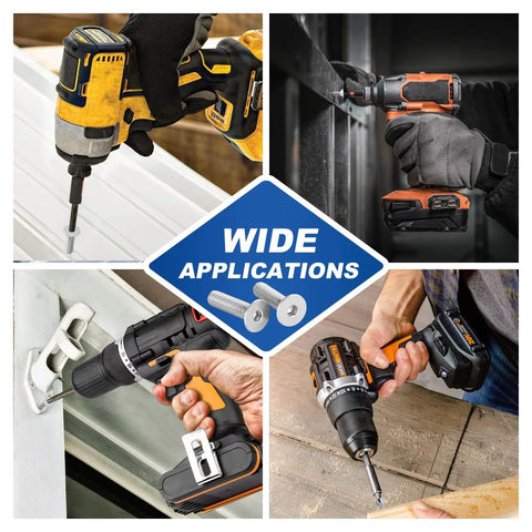 Drills using 3/8-16 Inch Socket Cap Screws Flat Head Countersunk Bolts Heavy Duty 304 Stainless Steel in various applications