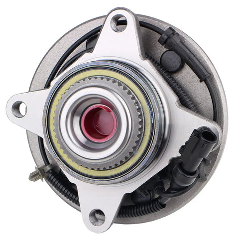Front view of Front Wheel Hub And Bearing Assembly 515046 For 2004-2005 Ford F-150 4WD Heritage 6-Lug With ABS