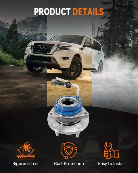 Product details of 2-Pack Front Wheel Hub Bearing Assembly 513121, Sealed Ball Bearing Fit Chevy Impala Monte Carlo Uplander Venture