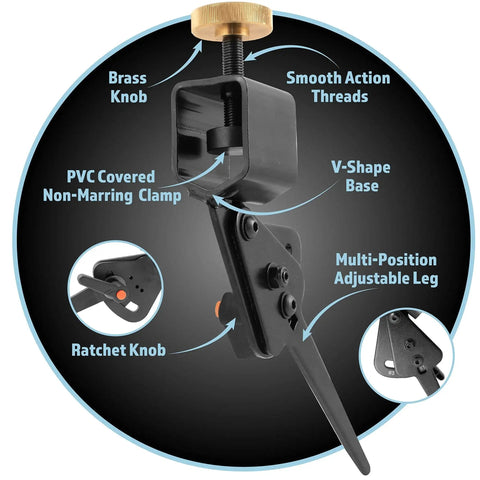Versatile Multi Grind Lathe Tool Sharpening Jig With Setup Blocks For Bowl Gouges And Chisels showing adjustable components