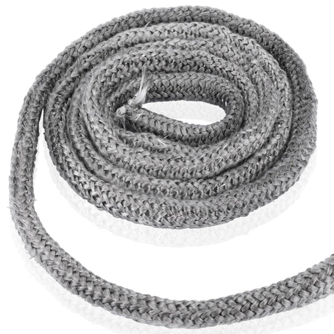 LikeLion wood stove door gasket rope, 1/2in x 84in, graphite-impregnated fiberglass seal