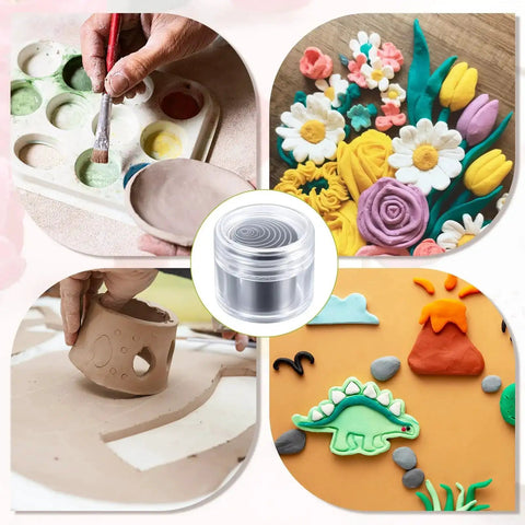 Twenty Piece Circle Clay Cutter Set With Stainless Steel Ring Molds For Ceramic, Polymer Clay, Dough And Wax, crafting examples