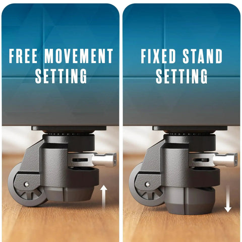 Leveling Casters With Retractable Feet For Stable Mobility On Tables, Machines And Furniture, Height Adjustable Heavy Duty Lift Casters