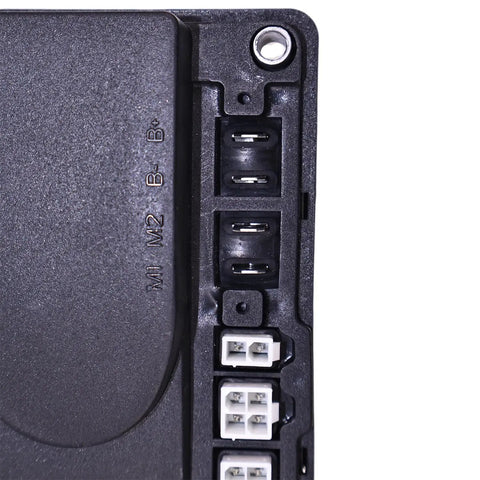 Close-up of 1115-510004-00-40 24V 90A Drive Motor Controller Replacement showing ports and wiring slots for Big Joe electric pallet trucks