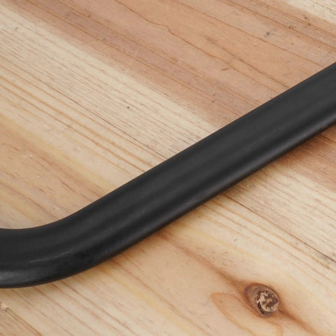 Close-up of 135 Degree Universal Hand Gear Shifter Lever For ATVs And Quad Bikes Direct Replacement, black ergonomic design.