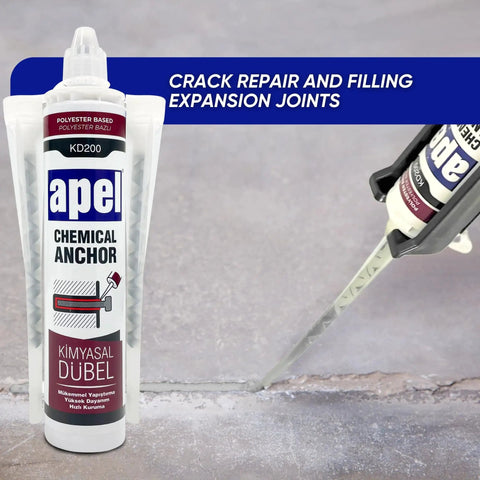 Two Component Polyester Based Concrete Anchor With Solvent Free Acrylic High Performance Adhesive, 20 cartridges.