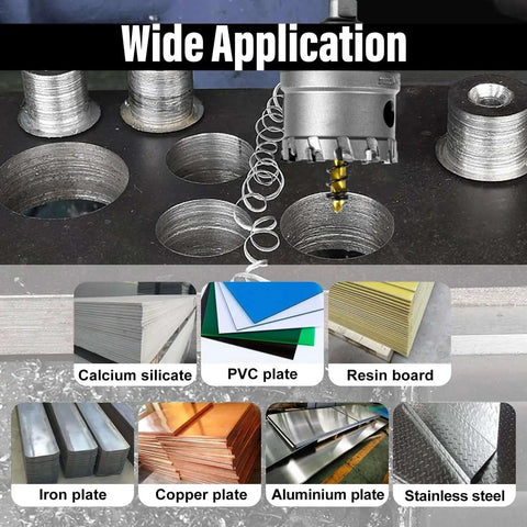 Seven Eighths Inch Tungsten Carbide TCT Hole Saw Kit With Titanium Plated Pilot Drill Bit for metal, stainless steel, iron applications