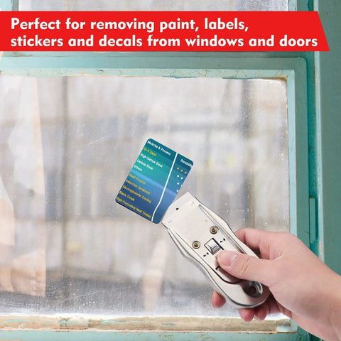 Heavy Duty Single Edge Razor Blades, 100 Pack For Industrial Scraping, used with scraper to remove labels from window