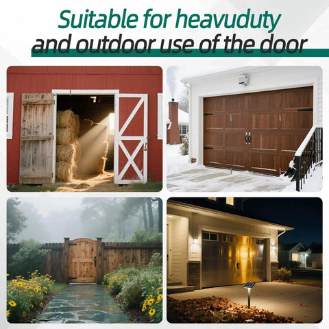 Collage of gates suitable for use with Beefy 13 Inch Gate Hinges Set With 900 Lb Capacity Built In Ball Bearing 180 Degree Swing