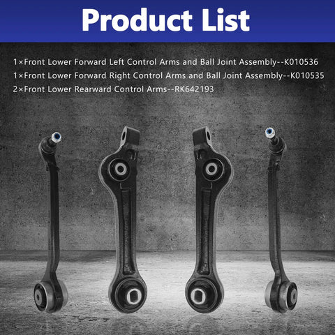 Beefed-Up Front Lower Control Arm With Ball Joint Suspension Kit For 2011 Through 2019 Dodge Charger Challenger And Chrysler 300