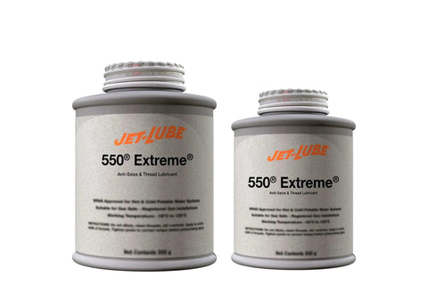 Non Metallic Anti Seize Compound 550 Extreme Military Grade Lead Free With Molybdenum Disulfide for extreme temperatures shown in jars