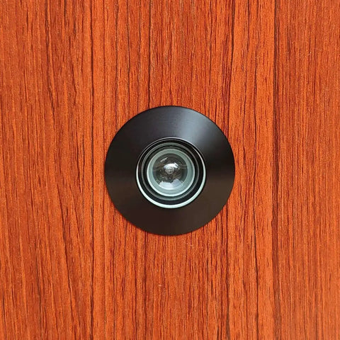 Solid Brass Door Peephole Viewer With 220 Degree Wide Viewing Angle And Heavy Duty Rotating Privacy Cover For Front Door Security