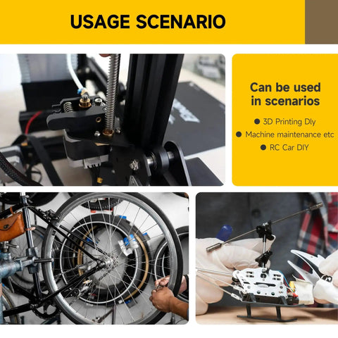 Usage scenarios of M3 Screw Kit 100 Sets Includes 304 Stainless Steel Socket Head Cap Screws 25mm With Nuts, Washers, And Hex Spanner
