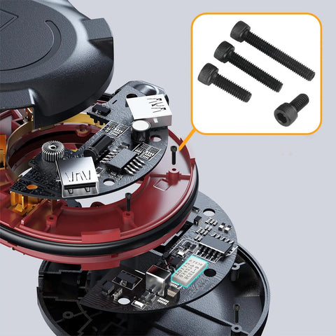 M2 Screws Bolts Nuts Assortment Kit With Washers, 1200 Pcs Hex Socket Head Cap Screws showing hardware installation in device.
