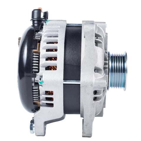 Plug And Play Alternator Replacement For Ford Explorer 2016 2019 3.5L V6, F-150 2013 2014 3.5L, Lincoln MKT side view