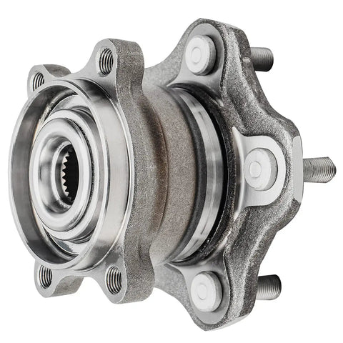 Rear 2-Piece Wheel Bearing Hub Assembly For AWD Nissan Rogue 2008-2020 And Juke 2011-2017 - 2 Hub Kit, 5 Bolt, Non-ABS, 4-Bolt Square Flange, 10-Year Warranty