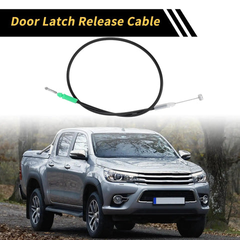 Door Latch Release Cable For Toyota Tundra 2000 Through 2006 Inside Door Handle Latch Cable in front of a Toyota truck