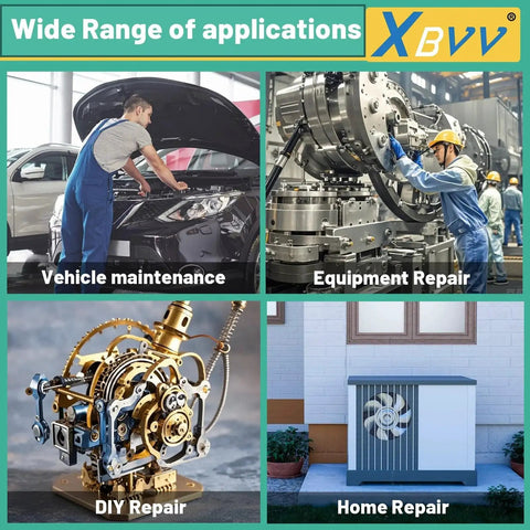 Wide range of applications for vehicle maintenance, equipment repair, DIY projects, and home repair in automotive air conditioning systems