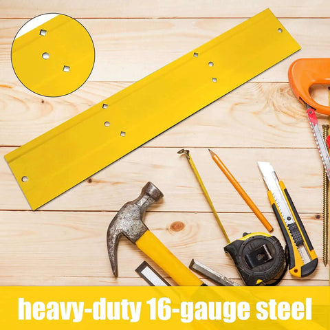 Heavy Duty 18 Inch Sheet Metal Bender Hand Tool For Duct Bending And Folding, Rust Resistant 16-Gauge Steel, Yellow Metal Bender