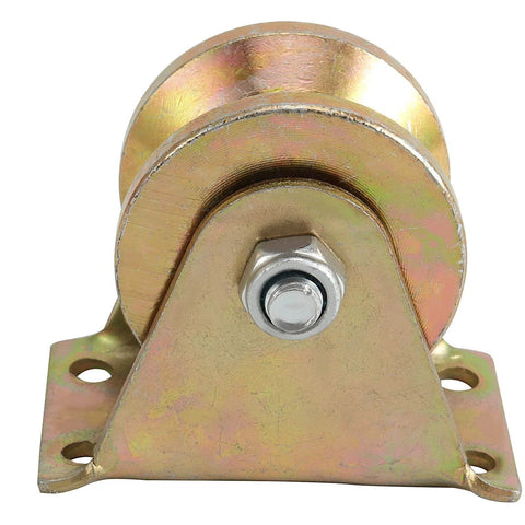 Heavy Duty 2 Inch V Groove Wheel Gate Caster For Sliding Gates Built To Haul Up To 660 Lb Capacity Rigid Roller On Inverted V Track Track Rail Pulley