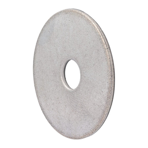 Stainless steel fender washer, 1-1/4 in OD with 1/4 in hole, pack of 25