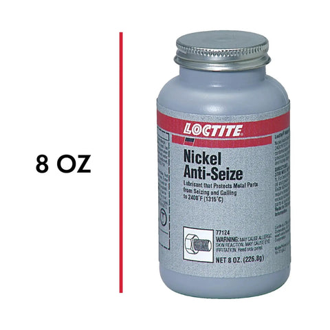 Nickel Anti Seize Compound For High Temperature Harsh Chemical Environments 8 Oz Can By Loctite on white background
