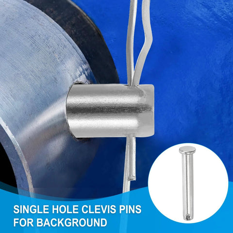2 Pack 304 Stainless Steel Clevis Pins 40 X 12 Mm Flat Head With 4.2 Mm Hole For Hitch Pin Lock Link And Hinge Systems