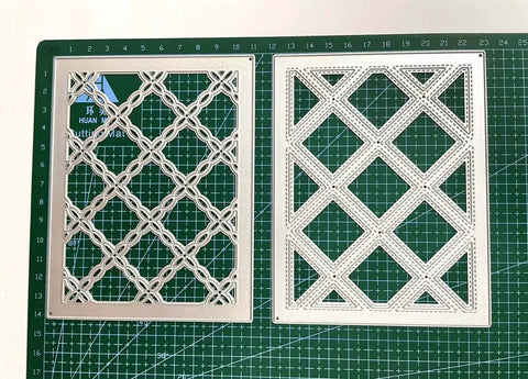 3D Floral Background Frame Cutting Dies Set For Scrapbooking And Card Making, metal stencil embossing template in carbon steel
