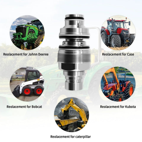 Flat Face Hydraulic Quick Coupler Male 46mm Thread 6679837 V0511 77140 Compatible With Bobcat Skid Steer Loaders